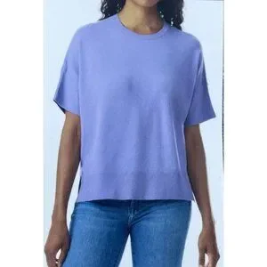 Splendid Top Splendid | Tops | Splendid Womens Short Sleeve Knit Top Lavender Blue ...